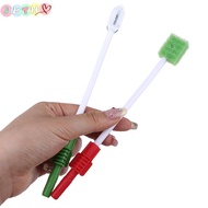 JKTH Disposable Medical Suction Toothbrush Oral Care Sponge Swab for ICU Oral Hygiene