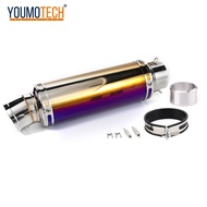 60mm Universal Motorcycle Exhaust Muffler PIPE Escape Moto Exhaust Systems Modify Carbon Fiber Muffl
