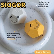 SIOGOR Automatic Rotating Timer, 2 Volume Adjustable 12-hedron USB Rechargeable Timer, 1/3/5/10/15/2