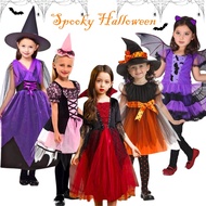 Kids Halloween Costume Witch Costume Pumpkin Costume Vampire Boy Vampire Girl 女童万圣节服装