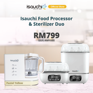 Isa Uchi I-Smart 6 in 1 Food Processor & 4 in 1 Digital Sterilizer Bundle