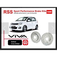 Kelisa Kenari Viva SLOTTED DRILLED ROTOR DISC