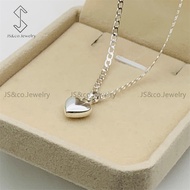 JS&CO jewelry 925 Silver heart Necklace for Women kwintas N0506-S