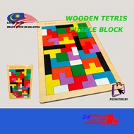 Tetris Kayu Wooden Intelligence Puzzle Block Wooden Tetris