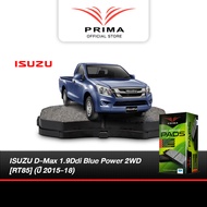 ผ้าเบรค Prima ISUZU D-Max 1.9Ddi Blue Power 2WD [RT85] (ปี 2015-18) ดิสหน้า+ดรัมหลัง (PDB1841PBS5010
