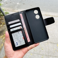 Bao Da Dạng Ví Dành Cho Oppo Reno8 T 5G Chính Hãng Hanman Có Quai Gà Ngăn đựng thẻ Ví Tiền Bảo vệ ca