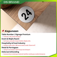 Nombor Akrilik Meja, Kerusi /Premium Gold, Silver, Bronze and Wooden Table Number / Cafe /Canteen /D