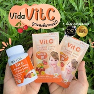 ( 1 ชิ้น ) Vida Vit C Acerola Cherry วีด้า วิตซี อะเซโรล่า เชอร์รี่ [60 แคปซูล / 14 แคปซูล ] วิตามิน