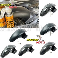 YAMAHA XMAX250 XMAX300 V1 V2 HUGGER REAR ABS INNER MUDGUARD BLACK & CARBON XMAX COVER TAYAR BELAKANG