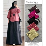 Avena Suit Wanita (Top & Skirt) Apple alya store