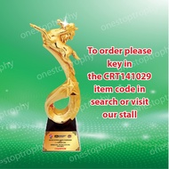 CRT141029 - Crystal Trophy - Crystal Resin Award