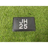 MOTOR NUMBER PLATE STANDARD PLATE STANDARD FONT