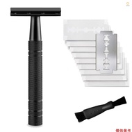 Ado)Safety Razor Manual Shaving Razor Long Handle Traditional Razor