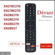 Smart TV Remote Control Devant Hisense EN2AG27D For EN2BE27D EN2BC27D EN2AL27H EN2BD27H EN2BE27H Sma