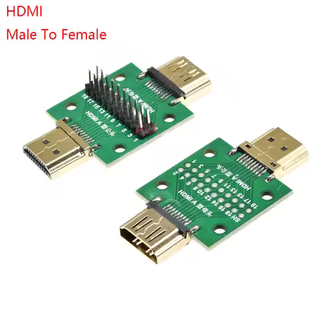 1pcs HDMI Male and Female Test Board MINI Connector with Board PCB 2.54mm pitch 19/20pin DP HD A Fem