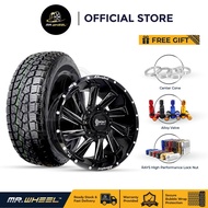 [Package Set] New SportRim COMBAT 18x9 6x114.3 6x139.7 with New Tyre MrWheel 4x4 18 inch DMAX HILUX 