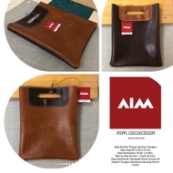 AIM COLLECTION / BEG BIMBIT / BRIEFCASE / LUXURY GENUINE LEATHER