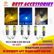 H3 COB/LED BULB WHITE/YELLOW/ICE BLUE 10-60V HIGH QUALITY