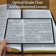 Full Page Large Sheet Magnifier Magnifying Glass Reading Aid Glass Page Magnifying Lens Reading Magn