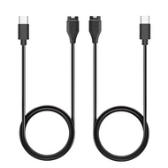Kabel Pengecas USB-C EGK untuk Penggantian Jam Garmin (1m, 2 Pek)