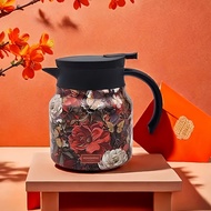 Elegant Floral Insulation Pitcher - 300 Series Stainless Steel Large Capacity Tea & Coffee Infuser w