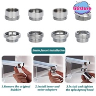TITISTORE Water Filter Adapter, 18/20/22/24mm To 22mm With Washer Faucet Adapter Set,  Metal Faucet 