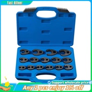 In -15pcs 8-24mm Crow Foot Open End Wrench 1/2 3/8 Inch Drive Spanner Multifunctional Crowfoot Oil P