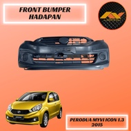 Perodua Myvi Ikon 1.3 2015 Front Bumper Depan 100% New High Quality Pp Material