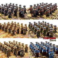 mainan budak lelaki 20x Military Army Soldier Minifigure + Random Weapon Lego Mainan Budak Lelaki Pe