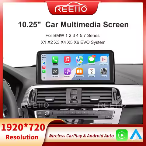 10.25 Wireless CarPlay For BMW EVO ID5/ID6 X1 X3 X5 F16 F86 G01 2017-2019 Android Auto Multimedia Di