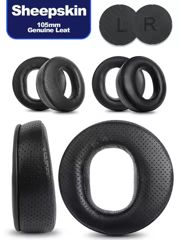 Ear Pads Angled for Fostex TH-600 TH-900 Denon AH-D2000 ZMF Perforated 105mm Sheepskin dermis headph
