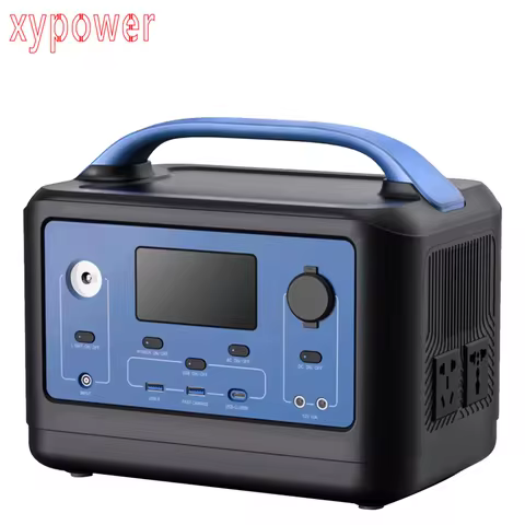 DZ 600W 800W Solar & AC220V 110V Portable Power Station 512WH 12.8V 40AH Battery for LED Lights Comp