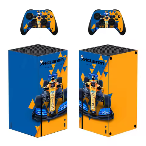 Formula 1 F1 Skin Sticker Decal Cover for Xbox Series X Console and 2 Controllers Skins Vinyl
