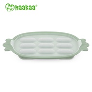 紐西蘭 HaaKaa - 矽膠輔食模具 (附蓋子)-墨綠色-9格x10mL