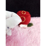 JR937D347D baby stud jersey earrings, genuine yellow gold, weight 0.500, 70% 16k grade