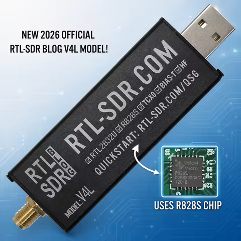 RTL-SDR Blog RTL SDR V4L (Lite) R828S RTL2832U 1PPM TCXO SMA RTLSDR Software Defined Radio (Dongle O