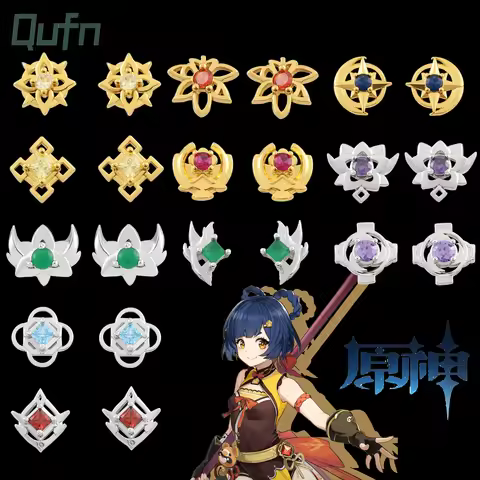 Genshin Impact Cosplay Earrings for Women Zhongli Tartaglia Xiao Venti Albedo Yae Miko Piercing Earr
