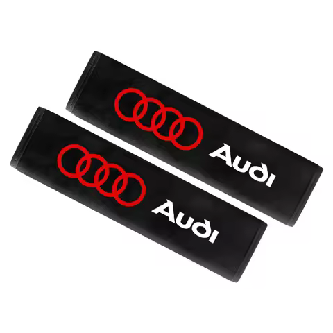 2Pcs Car Shoulder Pads Seat Belt Suede Protective Cover For Audi A1 A4 B6 B8 B7 B9 B5 A3 Q5 Q7 Q8 8V