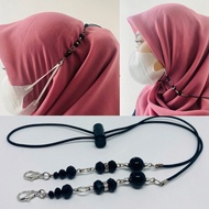 PAKET 2 PCS STRAP MASKER 2 IN 1 PREMIUM DENGAN PENGAIT BESI STRAP MASKER KONEKTOR TALI PENGAIT MASKE