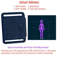 wsustore--Smol Slimes Tracker Integration -45686 IMU + QMC6309 Magnetometer SlimeVR Tracker for Trac