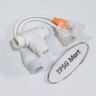 POE 1 to 2 splitter cable / Rj45 1 to 2 Lan Network Cable 25Cm long (1 In to 2 Out / 10/100Mbps Lan 