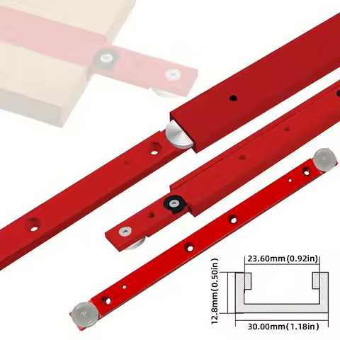 T-track Slot Miter Track and Miter Bar Slider Kit - Aluminium Alloy Table Saw Miter Gauge Rod T-Bar 