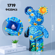Mô Hình Lắp Ráp Bearbrick Bộ Lắp Ghép xếp hình lắp ráp Gấu Có Ngăn Kéo Cỡ 45cm 50cm Quà Tặng Giáng S