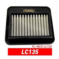 LC135 AIR FILTER RACING KOZI YAMAHA LC135 AIR CLEANER RACING KOZI LC 135 RACING AIR FILTER KOZI YAMA