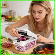 Onion Chopper Large Capacity Non Slip Base Onion Chopper Dicer Kitchen Gadgets for Salad Carrot Cucu