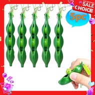 5pcs Fidget Toys Pack Portachiavi Decompression Edamame Toys Squishy Squeeze Peas Beans Keychain Cute Stress Adult Toy Key chain