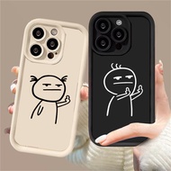 Casing OPPO R11 R11S R15 R15B R15PRO R15M R17 Matching Couple Set Funny Aesthetic Shockproof Soft Silicone Phone Cover