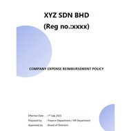 E-invoice READY? Company Expenses Reimbursement Policy Template