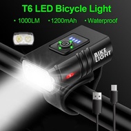 USB Rechargeable Bike Light Bicycle Light 6 Modes Waterproof Bike Flashlight Bike Headlight Bike Fro