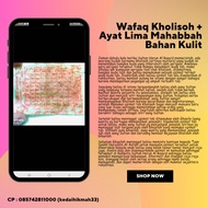 Mini Poster/Wafaq Kholisoh Ayat Lima Original Handwritting